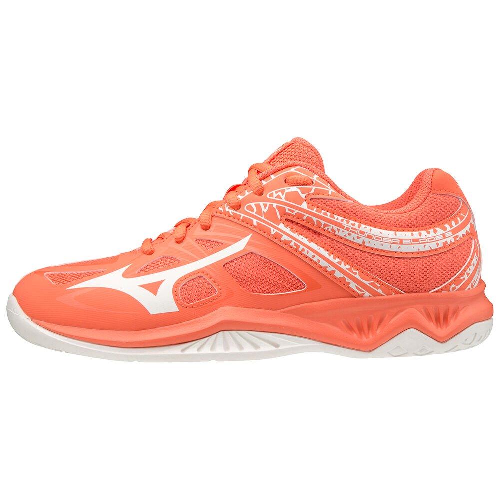 Mizuno Men's Volleyball Shoes Coral/white Thunder Blade 2 Shoes - V1GC197059